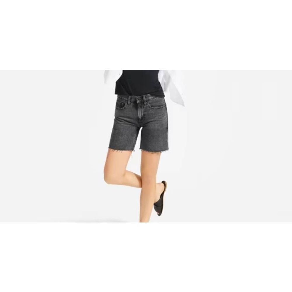 Everlane washed black the denim shorts sz 26